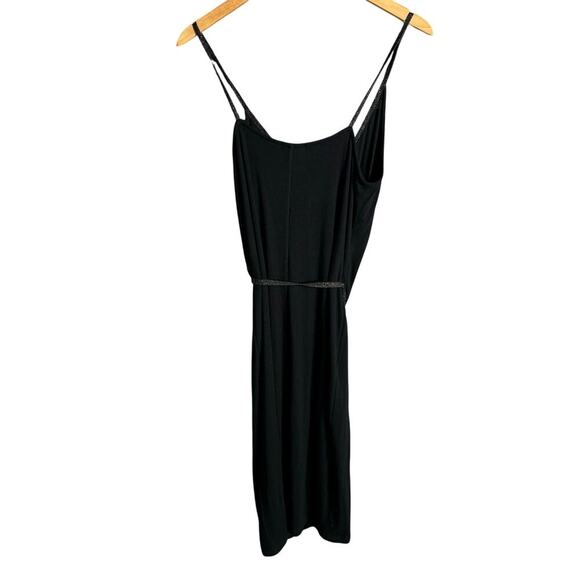 ATM Anthony Thomas Melillo Modal Faux Wrap Dress Black Size L - Picture 5 of 8